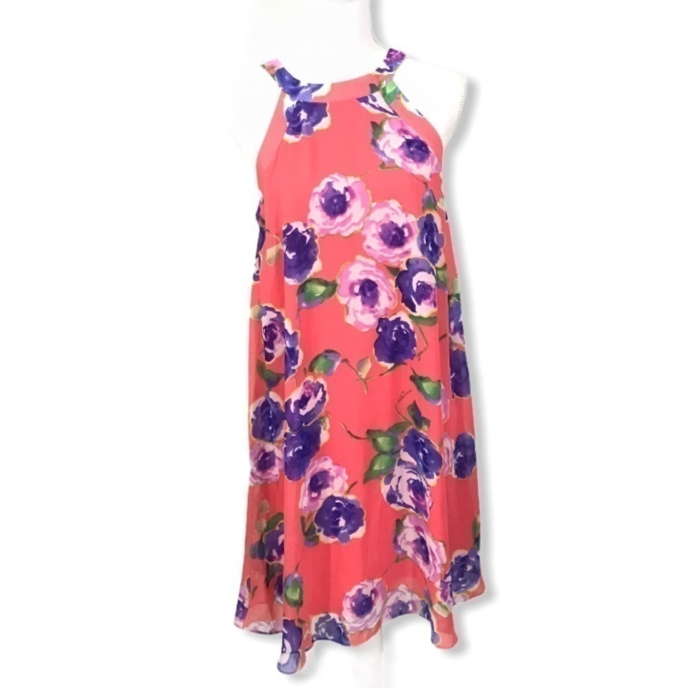 Betsey Johnson Swing Floral Lined Dress 8